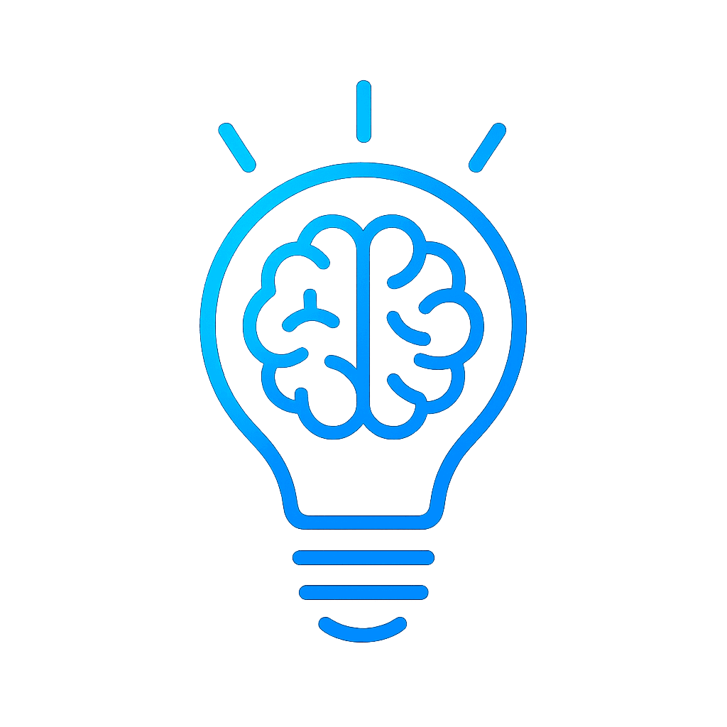 Brain in lightbulb Illustration